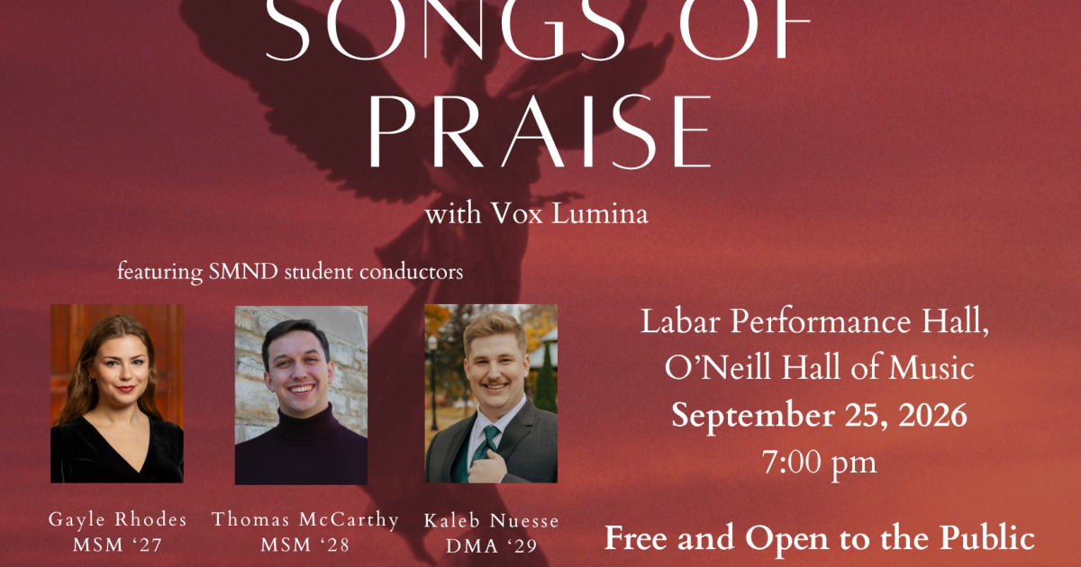 Vox Lumina Choral Recital: Songs of Praise