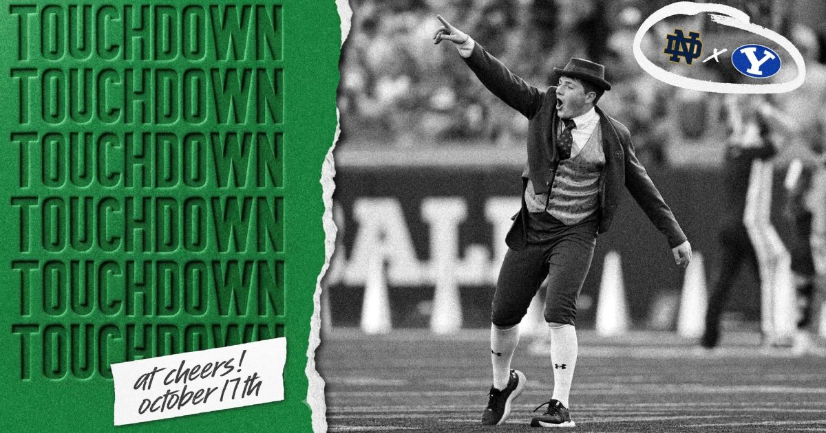 Touchdown at Cheers: Notre Dame vs. BYU Watch Party