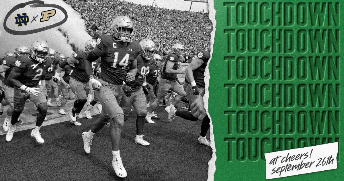 Notre Dame vs. Purdue Watch Party at Cheers Bar and Grill